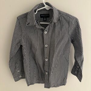 French Toast | Black and White Gingham Shirt for Boys